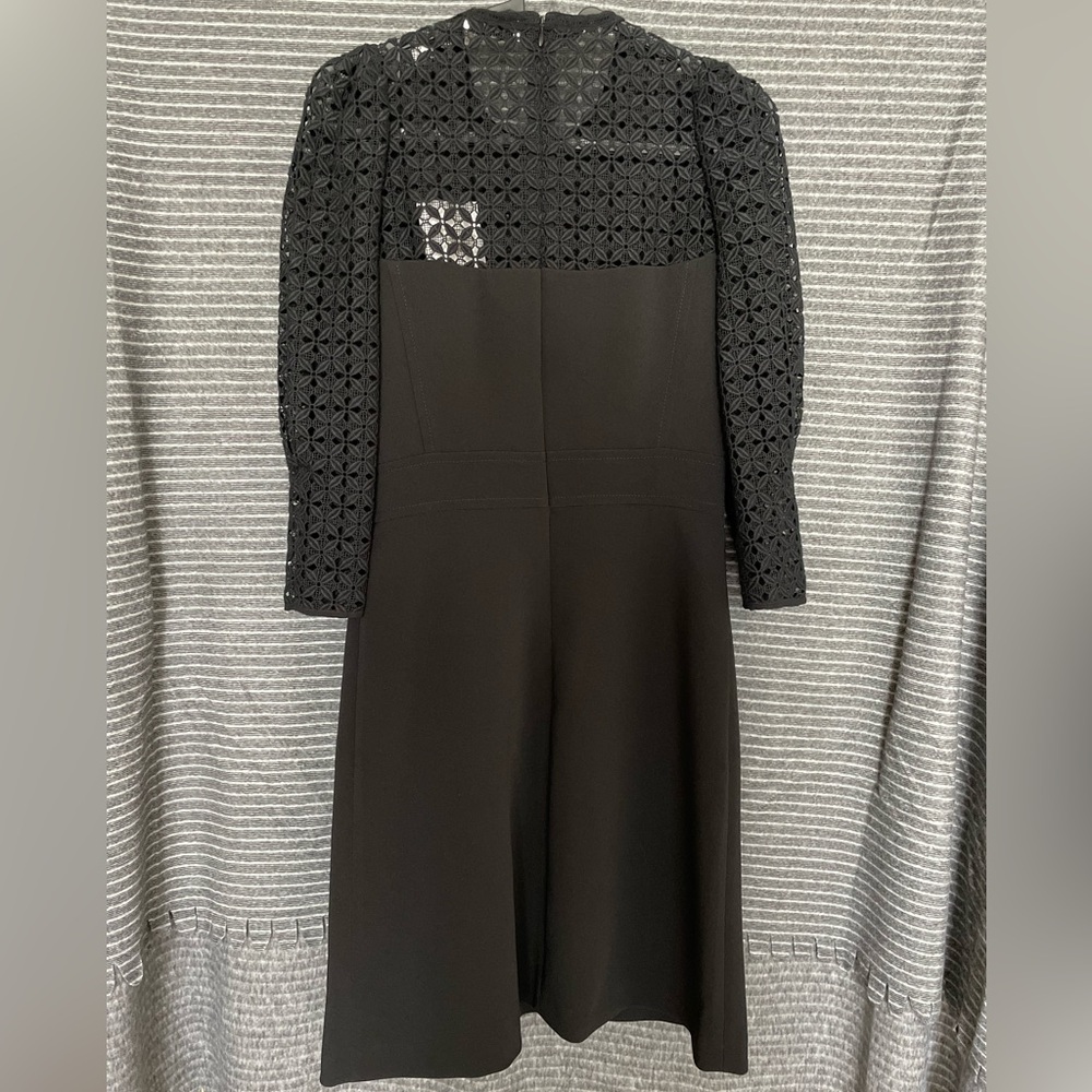 Sandro Black Long Sleeve Lace Dress - Picture 2 of 3